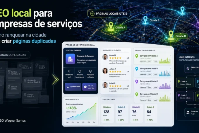 SEO local para empresas de serviços: como ranquear na cidade sem criar páginas duplicadas