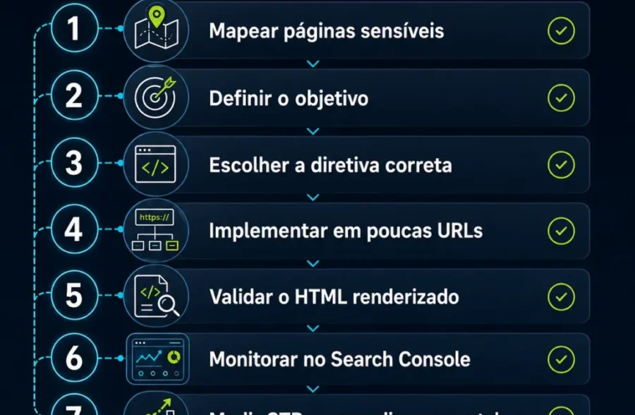 checklist controle snippets seo