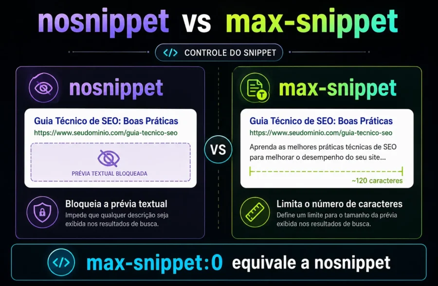 nosnippet-vs-max-snippet